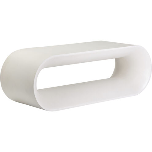 Capsule White Outdoor Bench